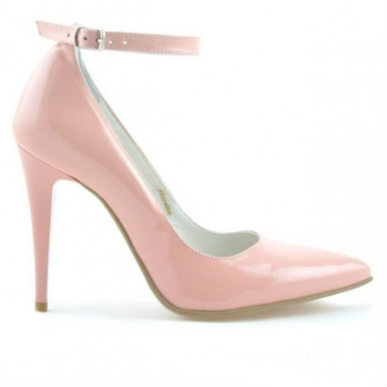 Eleganckie buty damskie 1247 różowy lakier