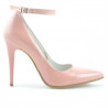 Eleganckie buty damskie 1247 różowy lakier