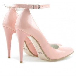 Eleganckie buty damskie 1247 różowy lakier