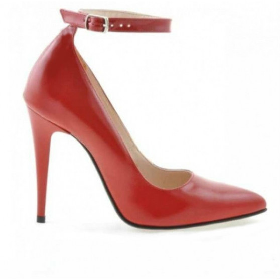 Eleganckie buty damskie 1247 lakierowane czerwone