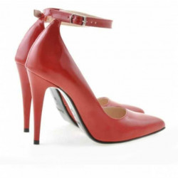 Eleganckie buty damskie 1247 lakierowane czerwone