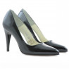 Eleganckie buty damskie 1246 czarny lakierowany satynowy