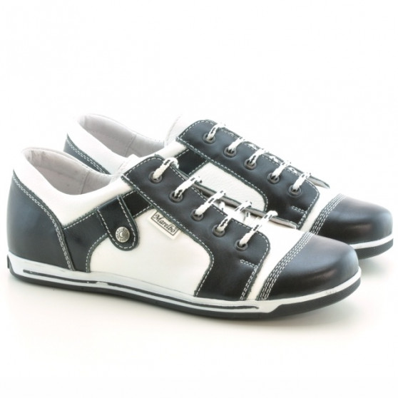 Damskie buty sportowe 143-1 czarne+białe