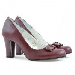 Eleganckie buty damskie 1245 bordowe