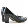Eleganckie/casualowe buty damskie 643 czarny lakier