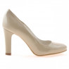 Eleganckie damskie buty 1243 lakier beżowy