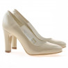 Eleganckie damskie buty 1243 lakier beżowy