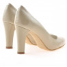 Eleganckie damskie buty 1243 lakier beżowy