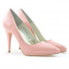 Eleganckie buty damskie 1244 lakierowane różowe