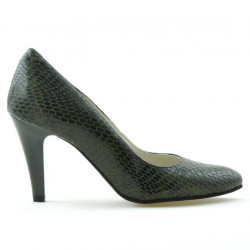 Eleganckie buty damskie 1234 krokodyl zielony