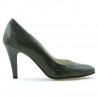 Eleganckie buty damskie 1234 krokodyl zielony