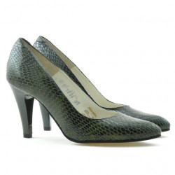 Eleganckie buty damskie 1234 krokodyl zielony