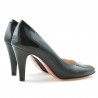 Eleganckie buty damskie 1234 lakierowane czarne satynowane