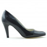 Eleganckie buty damskie 1234 lakierowane indygo