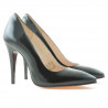 Eleganckie buty damskie 1241 czarny lakier satynowy
