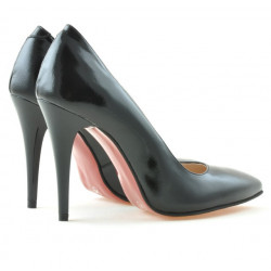 Eleganckie buty damskie 1241 czarny lakier satynowy