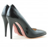 Eleganckie buty damskie 1241 czarny lakier satynowy