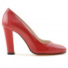 Eleganckie buty damskie 1214 lakierowane czerwone