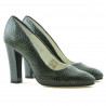 Eleganckie buty damskie 1214 croco zielone