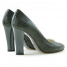 Eleganckie buty damskie 1214 croco zielone
