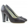 Damskie eleganckie buty 1214 croco fioletowy