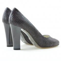 Damskie eleganckie buty 1214 croco fioletowy