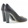 Damskie eleganckie buty 1214 croco fioletowy