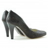 Eleganckie buty damskie 1234 croco brązowy