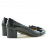 Damskie pantofi casual / eleganckie 636 lakierowane czarne
