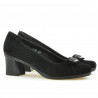 Damskie buty casualowe / eleganckie 628 czarne zamszowe