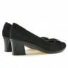 Damskie buty casualowe / eleganckie 628 czarne zamszowe