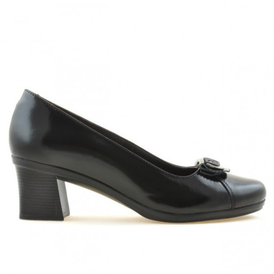 Casualowe / eleganckie buty damskie 628 lakierowana czerń
