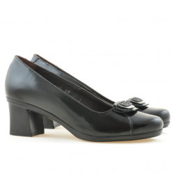Casualowe / eleganckie buty damskie 628 lakierowana czerń