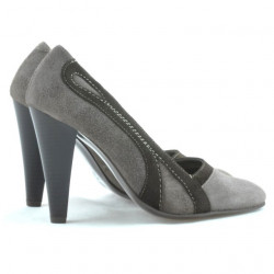 Eleganckie buty damskie 1208 piasek antylopa kombinacja