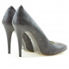 Damskie eleganckie buty 1241 croco fioletowe