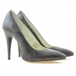 Damskie eleganckie buty 1241 croco fioletowe