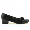 Damskie buty casual / eleganckie 650 lakierowane czarne kombinowane
