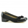 Damskie buty casual / eleganckie 650 lakierowane czarne kombinowane
