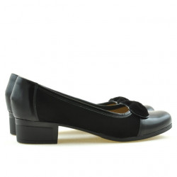 Damskie buty casual / eleganckie 650 lakierowane czarne kombinowane