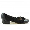Damskie buty casual / eleganckie 650 lakierowane czarne kombinowane