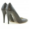 Eleganckie buty damskie 1241 croco brązowe