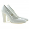 Eleganckie buty damskie 1214 lakierowane białe